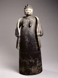 Gelede Body Mask, Kultura Joruba, Republika Beninu (malowane drewno)