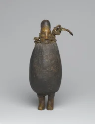 Figurka Yaka (drewno, tkanina, skorupa, włókno i materiały organiczne)