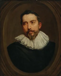 Portret mężczyzny w malowanym owalu