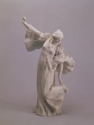 Tancerka, z centralnym elementem stołu, Sevres, 1900 (herbatnik)