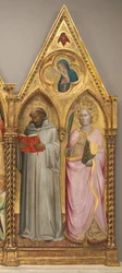 Św. Bernard i Św. Katarzyna Aleksandryjska z Dziewicą Zwiastowania [prawy panel]