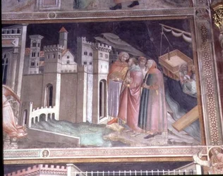 Legenda Świętego Pasa, fragment z Życia Dziewicy z Cappella della Sacra Cintola