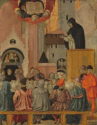 Głoszenie dominikańskie, ok. 1470 ( tempera na desce topoli)