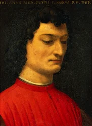 Portret Giuliano de Medici, Agnolo Bronzino, obraz