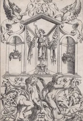 Panel ozdobny, ca. 1514-36.