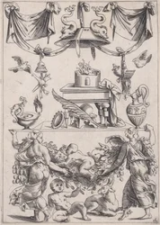 Panel ozdobny, ca. 1514-36.