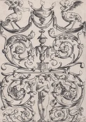 Panel ozdobny, ca. 1514-36.