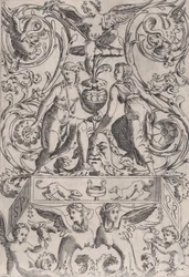 Panel ozdobny, ca. 1514-36.