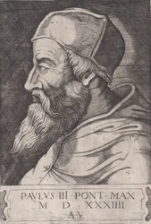 Papież Paweł III w jarmułce, ca. 1514-36.
