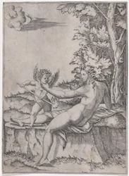 Wenus i Eros, ca. 1514-36.