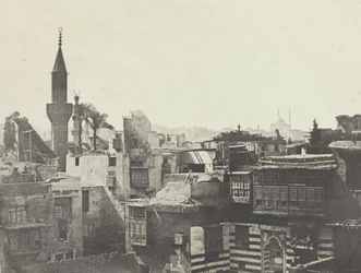 Widok ogólny wzięty z Zachodu, Le Kaire, 184951, wydrukowany w 1852 roku.