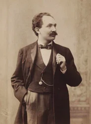 Portret pianisty i kompozytora Leopolda Godowskiego 1870-1938 , c. 1895.