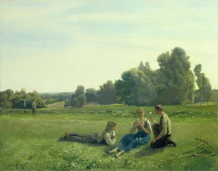 Sianokosy w spoczynku, 1890