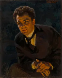 Portret niemieckiego aktora Rudolfa Rittnera