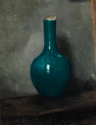 Niebieska waza na szarym tle, ok.1885