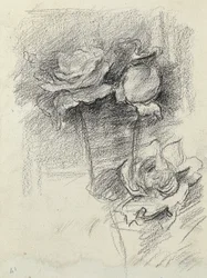 Martwa natura róż w wazonie, ok.1890