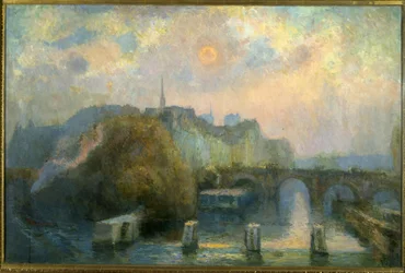 La Cité, Paryż, jesienny poranek