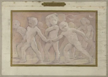 Szkic do Salle des Fêtes w Hôtel de Ville w Paryżu: Cotillons, między 1889 a 1895 (olej)