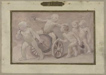 Szkic do Salle des Fêtes w Hôtel de Ville w Paryżu: Drinki, między 1889 a 1895 (olej na papierze)