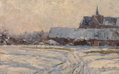 Śnieg, po południu (Wieś pod śniegiem)