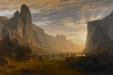 Patrząc w dół Yosemite Valley, Kalifornia