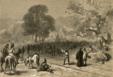 Ukończenie linii kolejowej Pacyfiku, 1878.