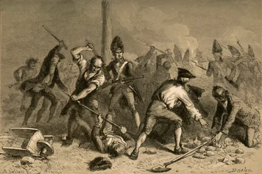 Obrona Słupa Wolności w Nowym Jorku, 1877.