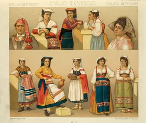 „Le Costume History” (Cała historia kostiumów) Auguste Racinet, tom V