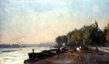 Suresnes jesienią (olej na płótnie)