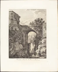 Wodospad i Ponte di San Rocco w Tivoli