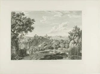 Widok na krętą ścianę w Villa Borghese