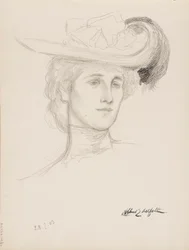 Kobieta w kapeluszu (Mme Flore Deschamps)