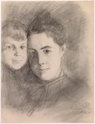 Portret żony i syna artysty