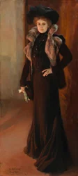 Portret śpiewaczki operowej Aino Ackté; Portret śpiewaczki Aino Ackté