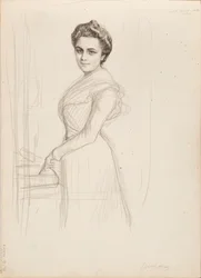 Camille Vallery-Radot, szkic do portretu