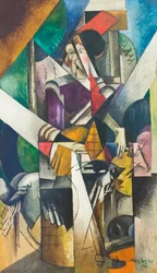 Kobieta ze zwierzętami (Madame Raymond Duchamp-Villon)