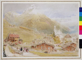 Engelberg, niedzielny poranek, ok. 1909-11 (pióro i atrament, wc)