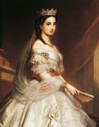 Portret Charlotty z rodu Saxe-Coburg-Gotha (Laeken