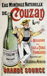 Reklama wody mineralnej Couzan - Albert Guillaume (1873-1942), v.1895