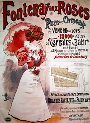 Plakaty reklamowe na działkach w Parc des Ormeaux, Fontenay-aux-Roses