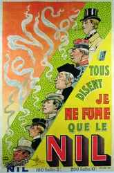 Plakat reklamowy marki papierosów Le Nil