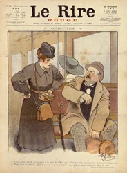 Konduktor, karykatura z Le Rire Rouge, 27 listopada 1915
