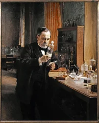 Louis Pasteur w swoim laboratorium