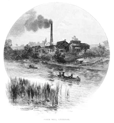 Papiernia, Liverpool, Nowa Południowa Walia, Australia, 1886.