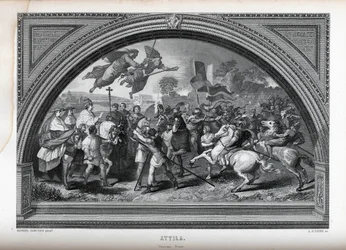 Attila według Rafaela, 1882