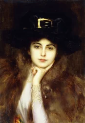 Portret eleganckiej damy