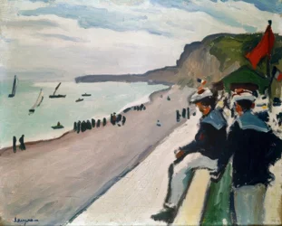 Na plaży w Fécamp