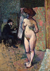 Matisse malujący w pracowni Manguina, 1904-1905