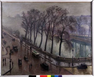 Quay Conti jesienią (olej na płótnie)