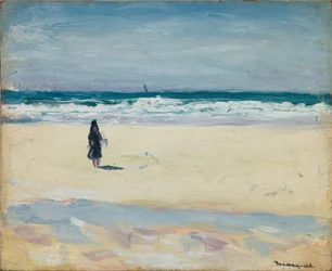 Młoda dziewczyna na plaży